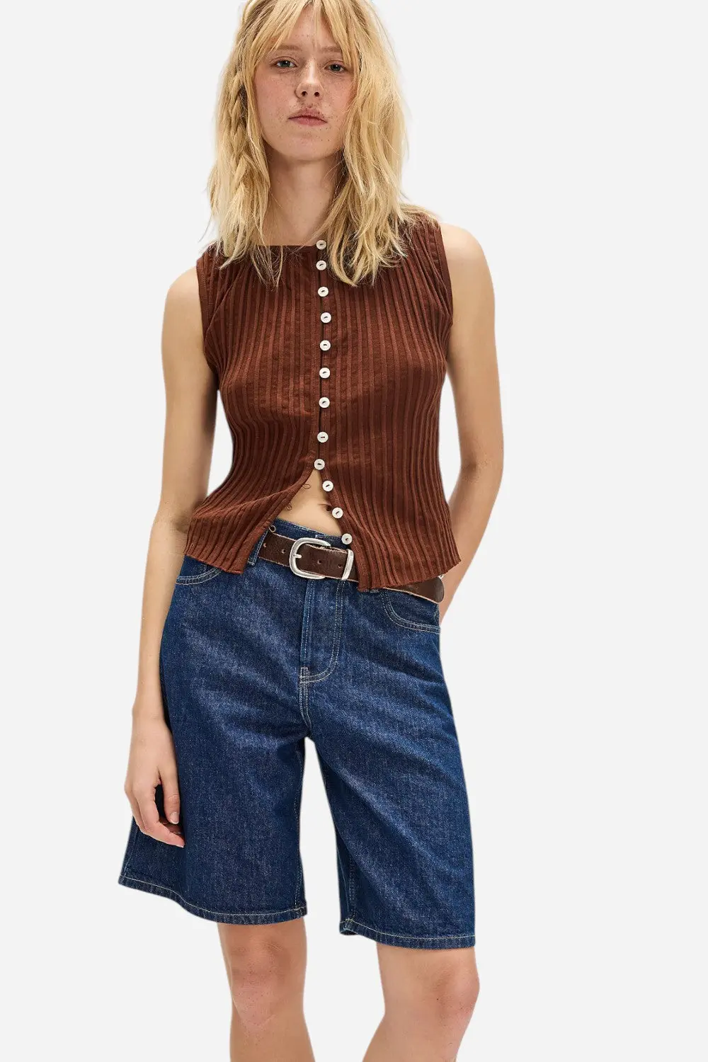 Free People Tilly Vest In Honey Bronze 1