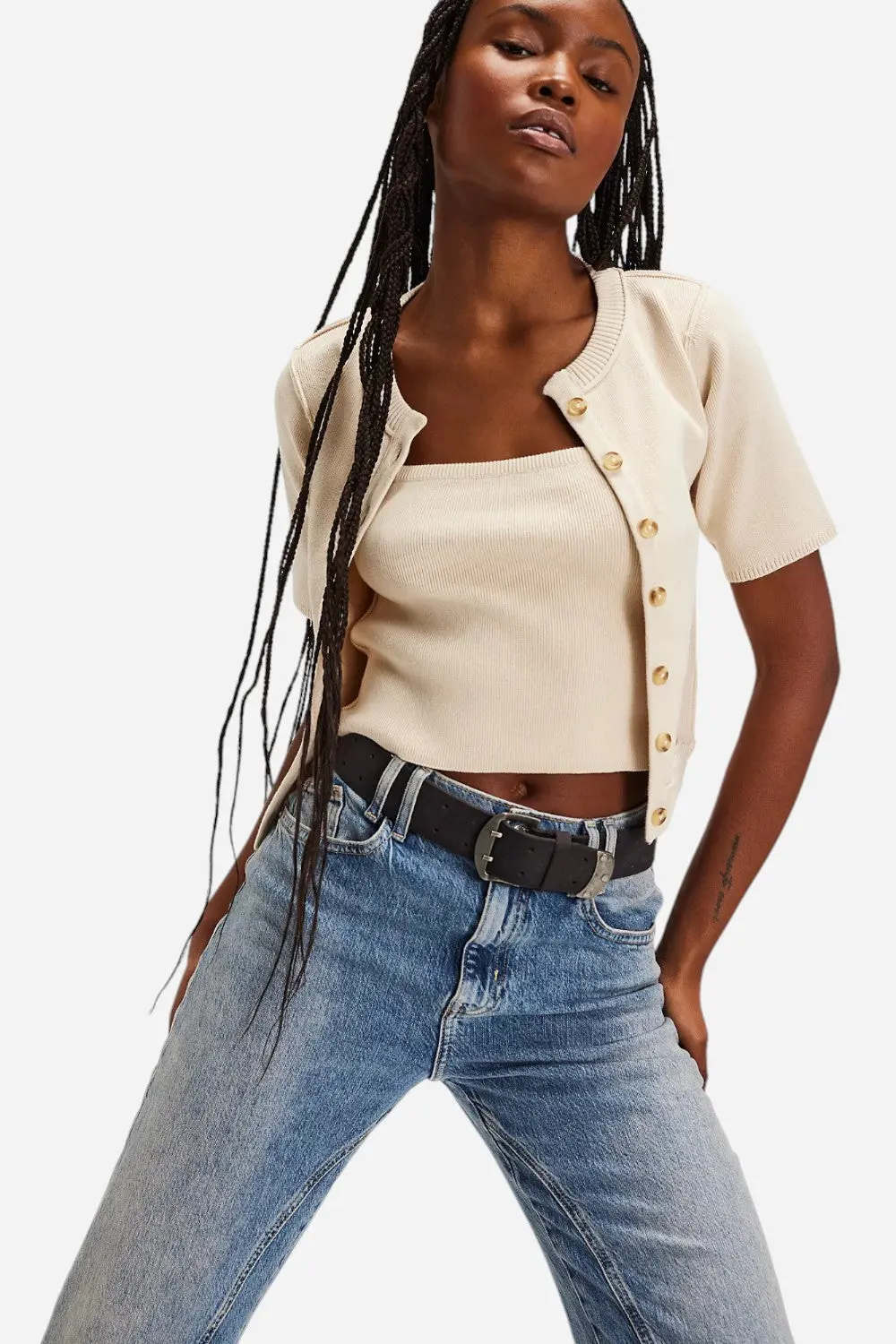 Free People We The Free Ny Twosie In Ecru 1