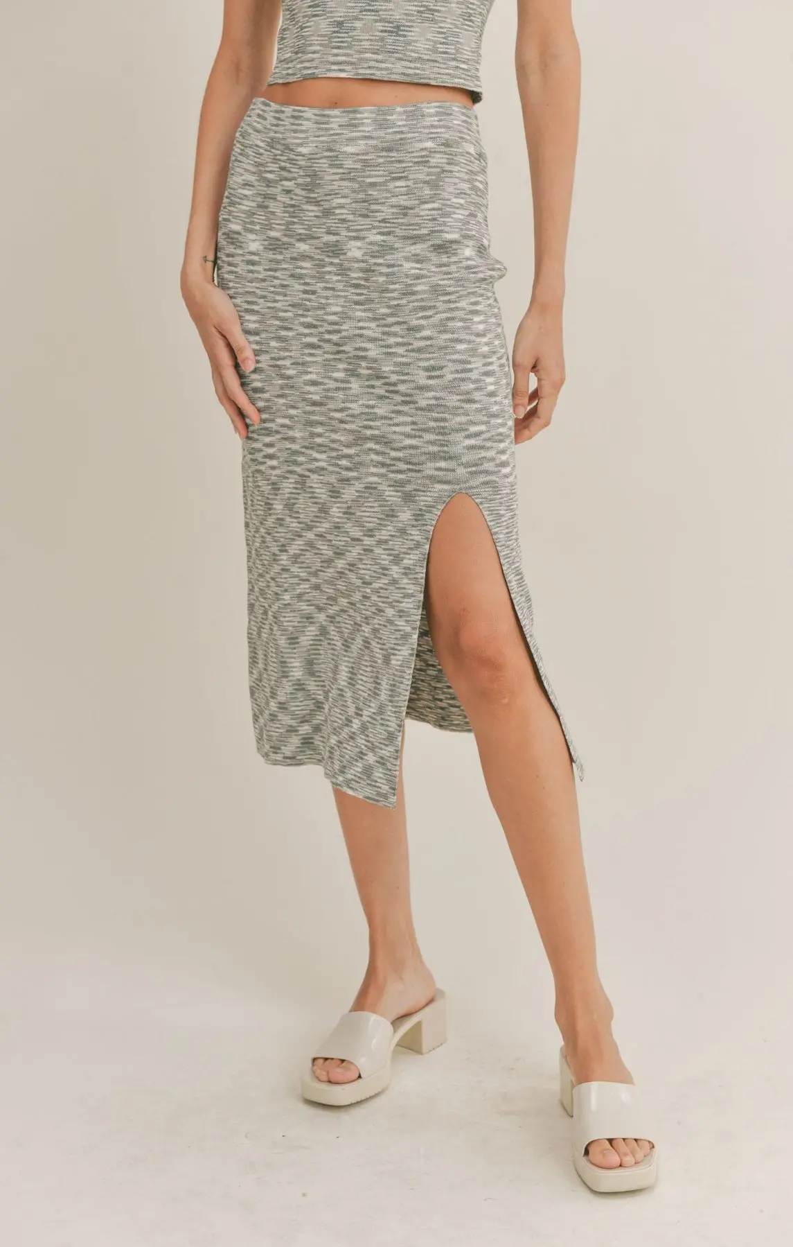 Full Moon Midi Skirt In Blue Multi 1