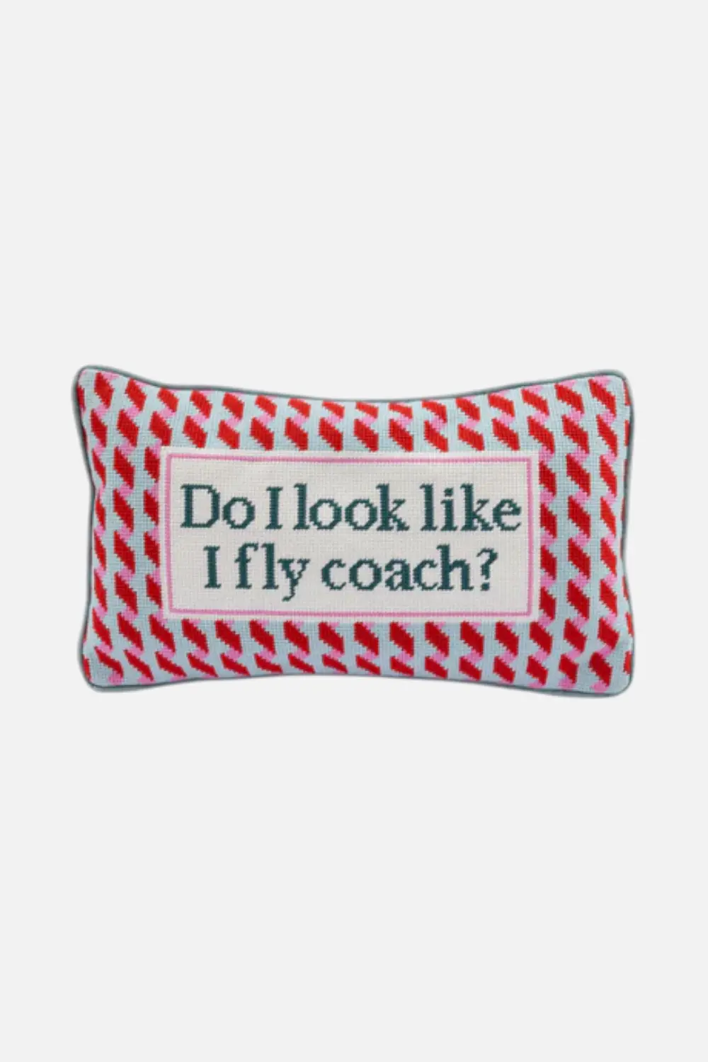 Furbish Fly Coach Needlepoint Pillow 1