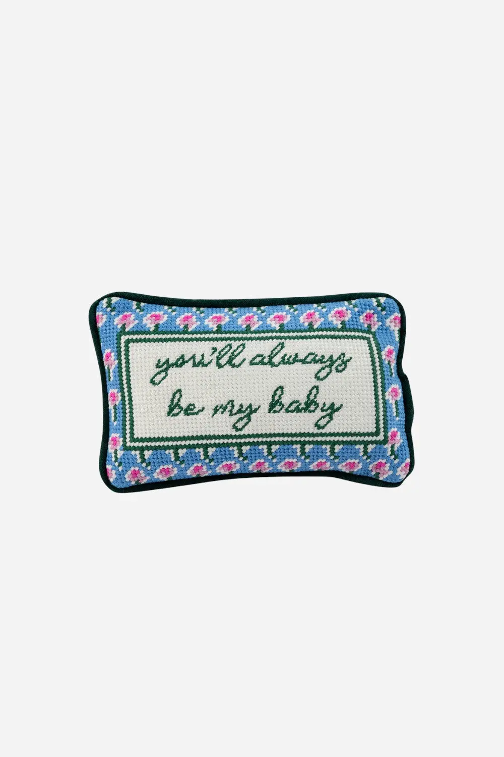 Furbish Be My Baby Mini Needlepoint Pillow 1