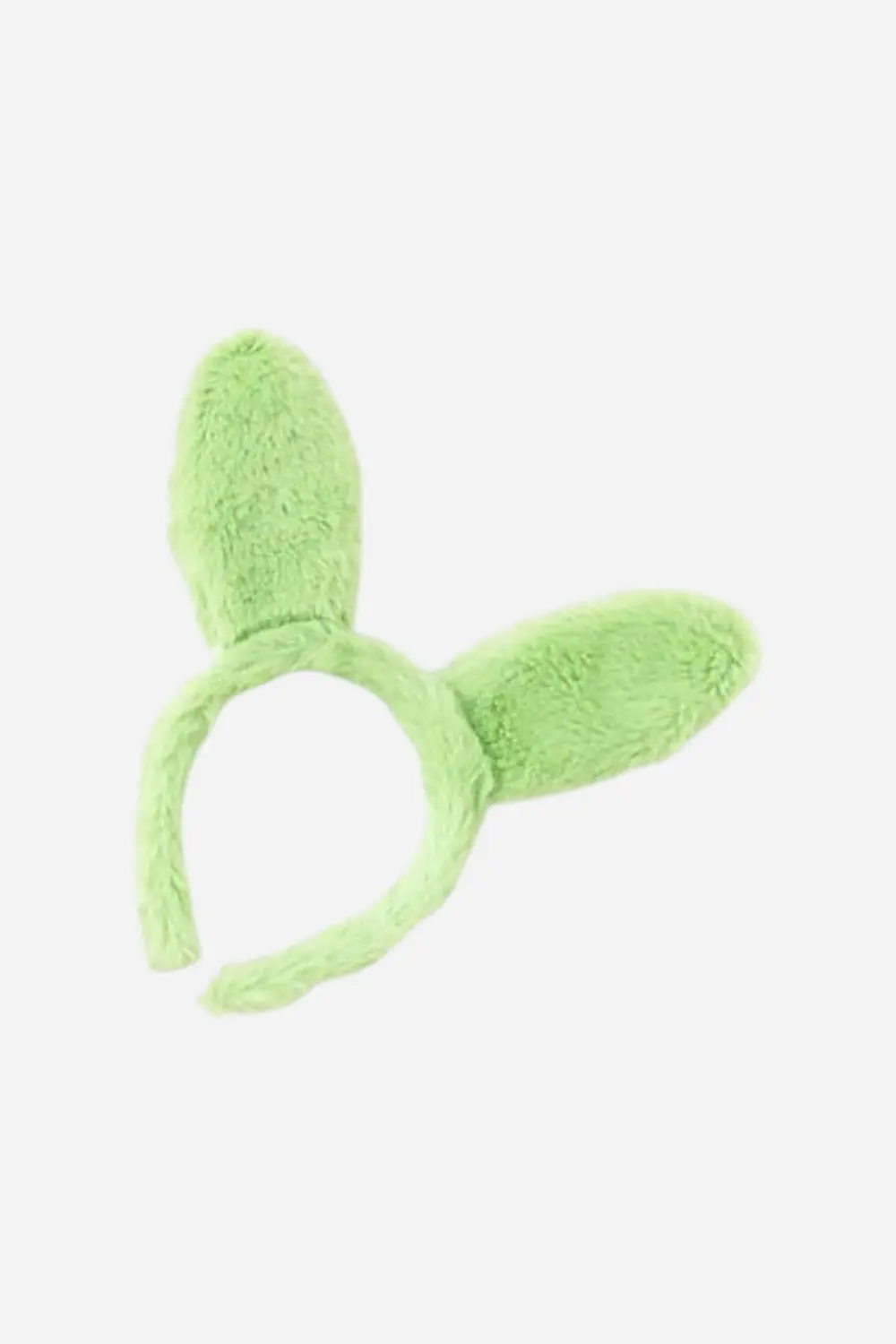 Fuzzy Bunny Ear Headbands In Lime Green 1