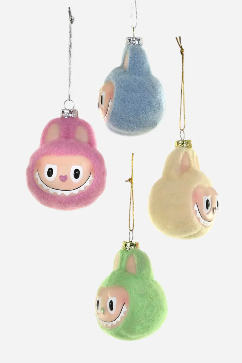 Fuzzy Monster Face Ornament 1
