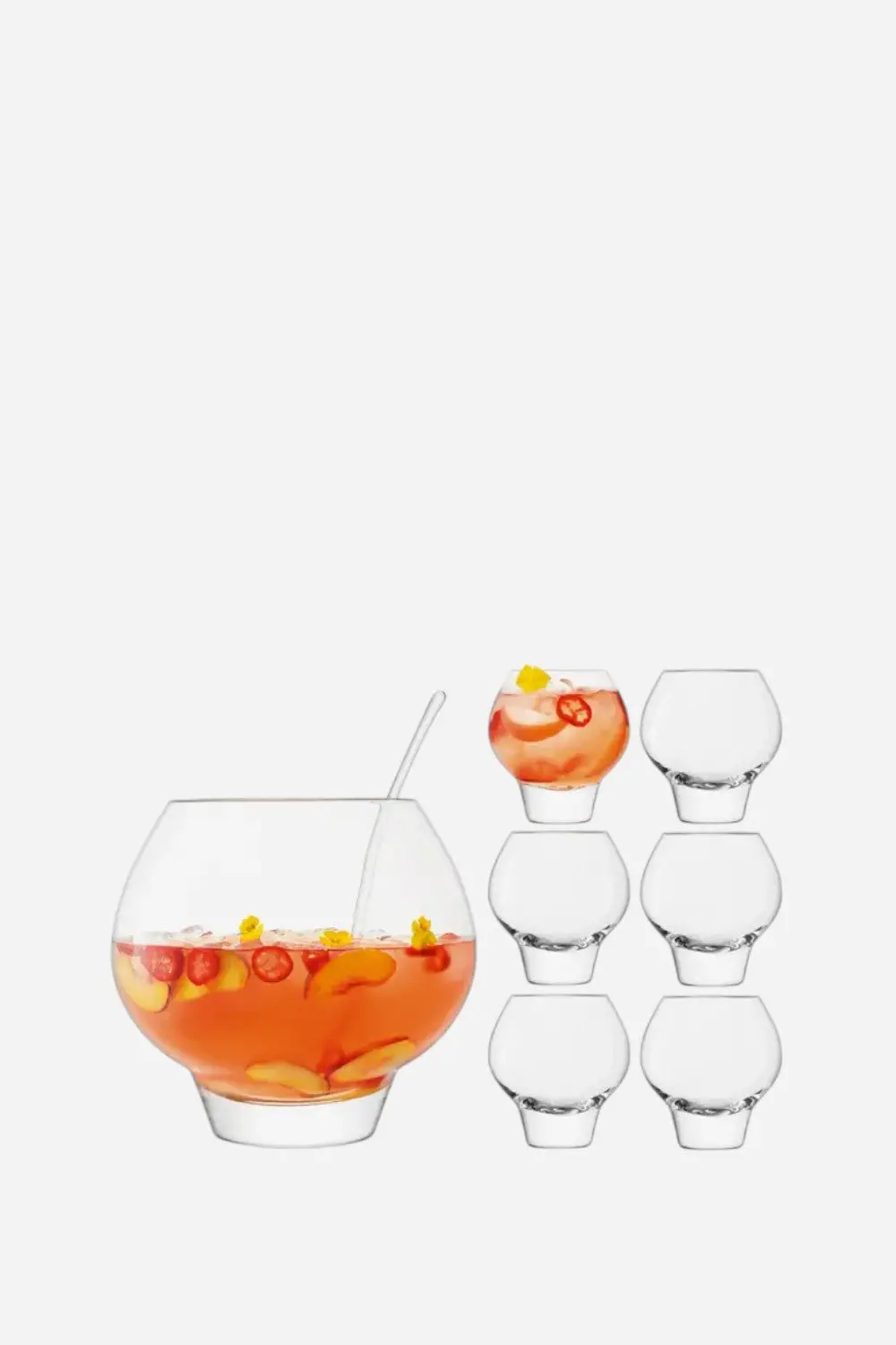 Lsa International Rum Punchbowl Set Clear 1