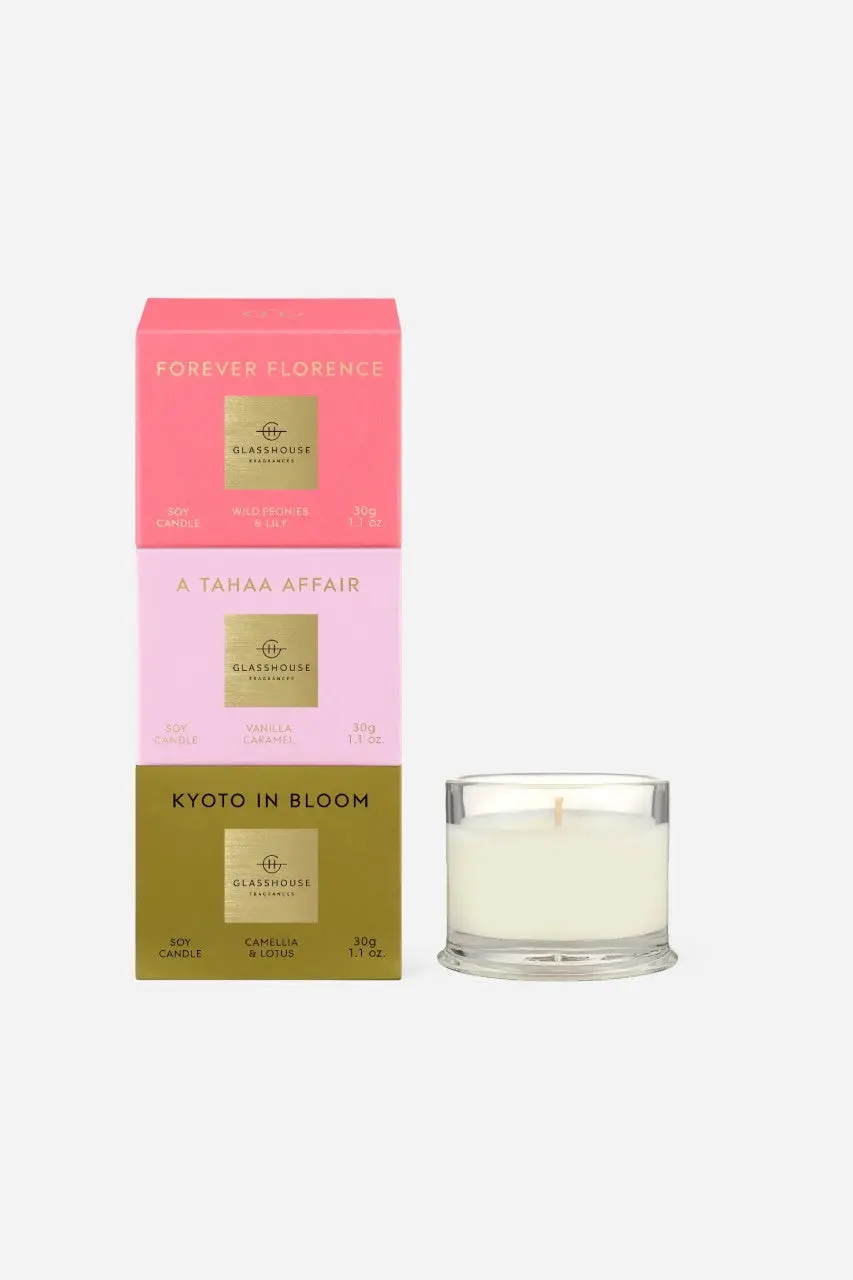Glasshouse Core Candle Trio 1