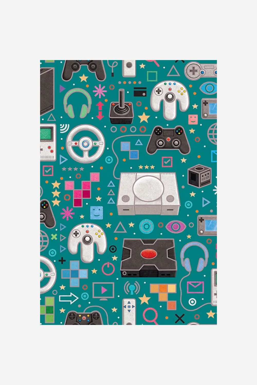 Gamers World Gift Wrapping Paper 1