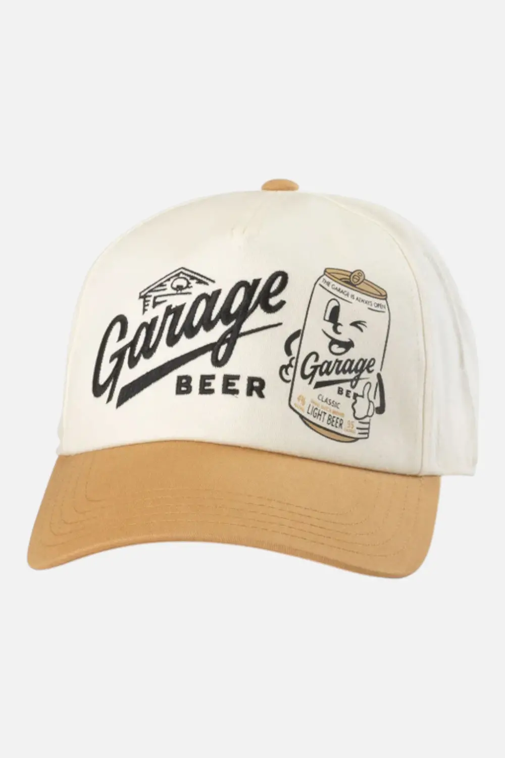 Garage Beer Roscoe Twill Hat In Ivory 1
