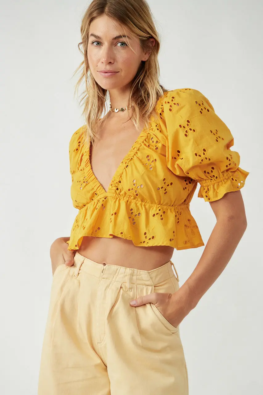 Free People Gardenia Top In Golden Girl 2