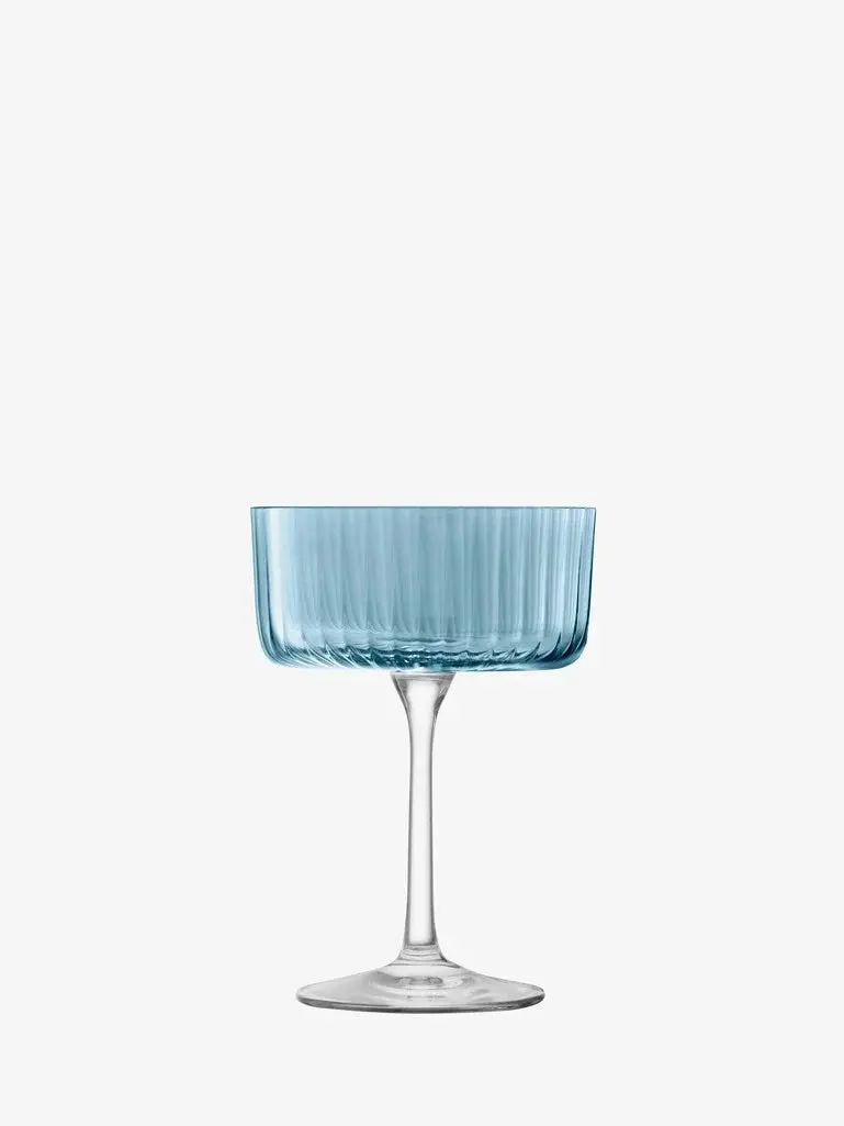 Lsa International Gems Champagne/Cocktail Glass In Sapphire 8 Oz, Set Of 4 2