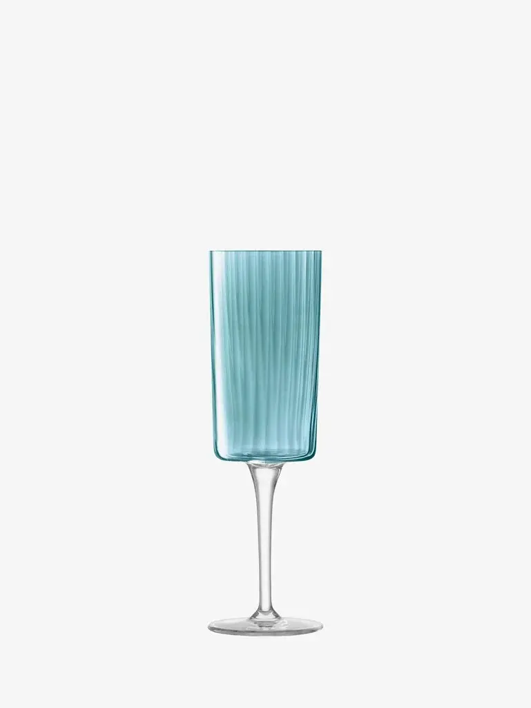 Lsa International Gems Champagne Flute In Sapphire 7 Oz, Set Of 4 2