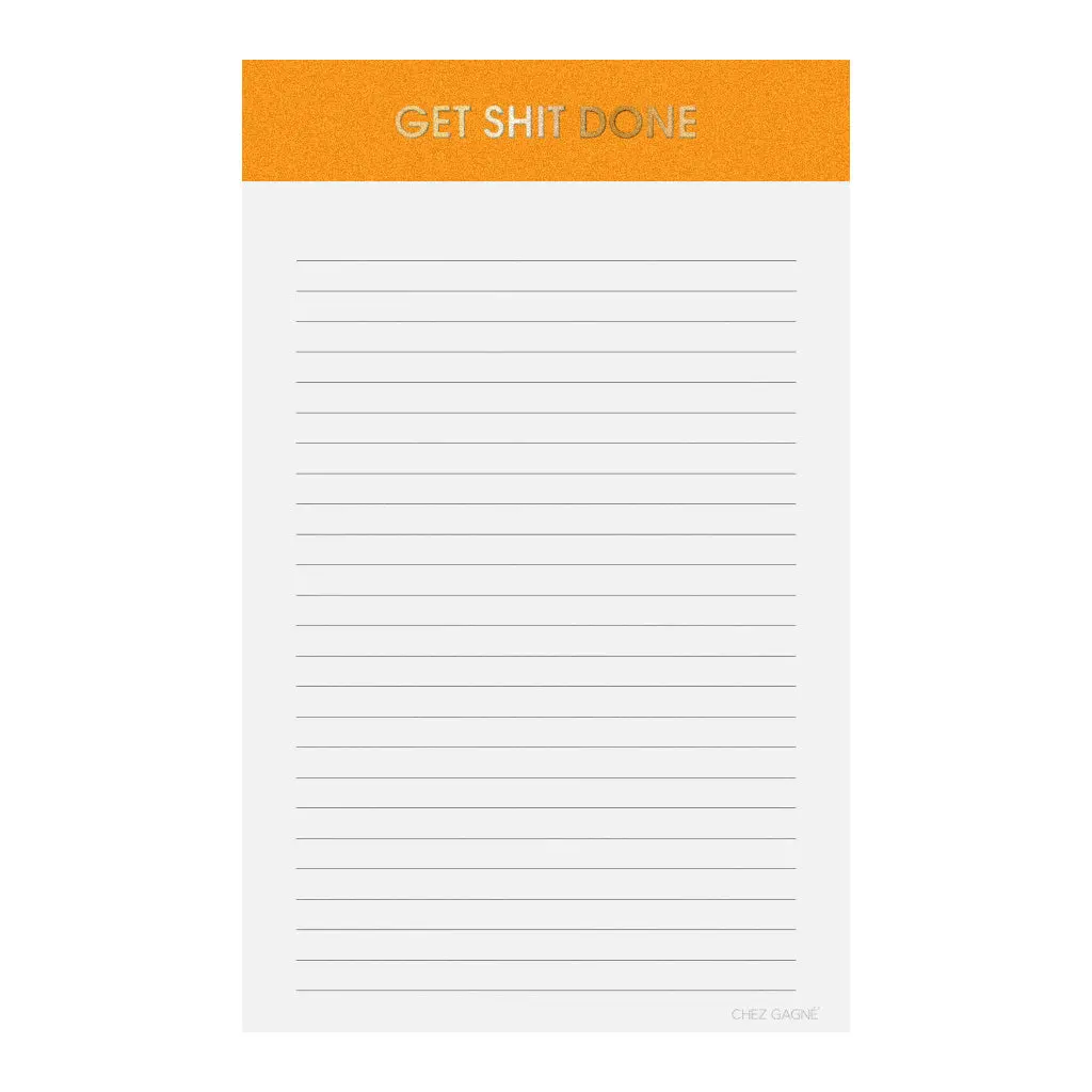 Get Shit Done Notepad 1