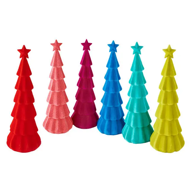 Flocked Giant 30" Tree In Magenta 1