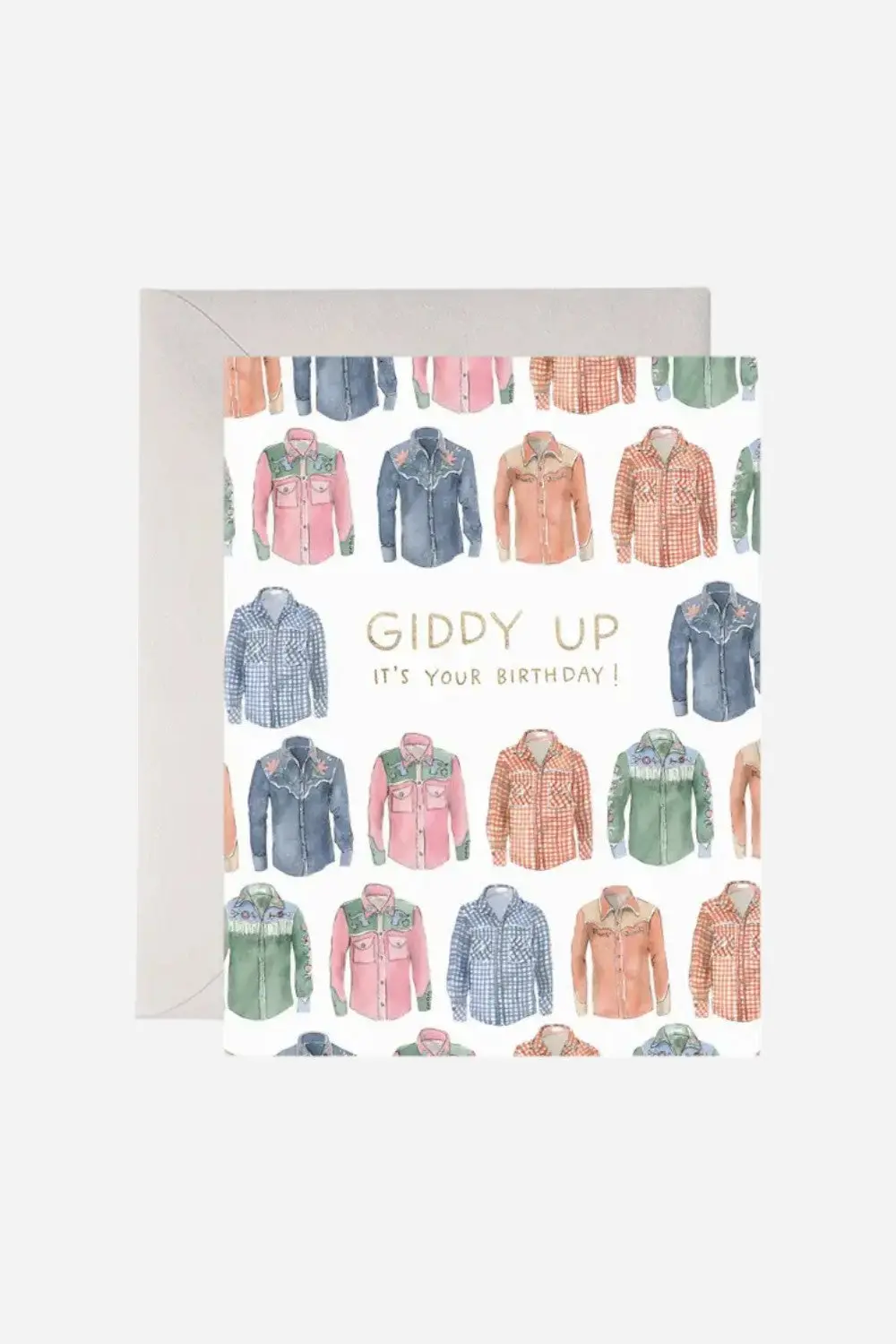 Giddy Up Cowboy Birthday Greeting Card 1