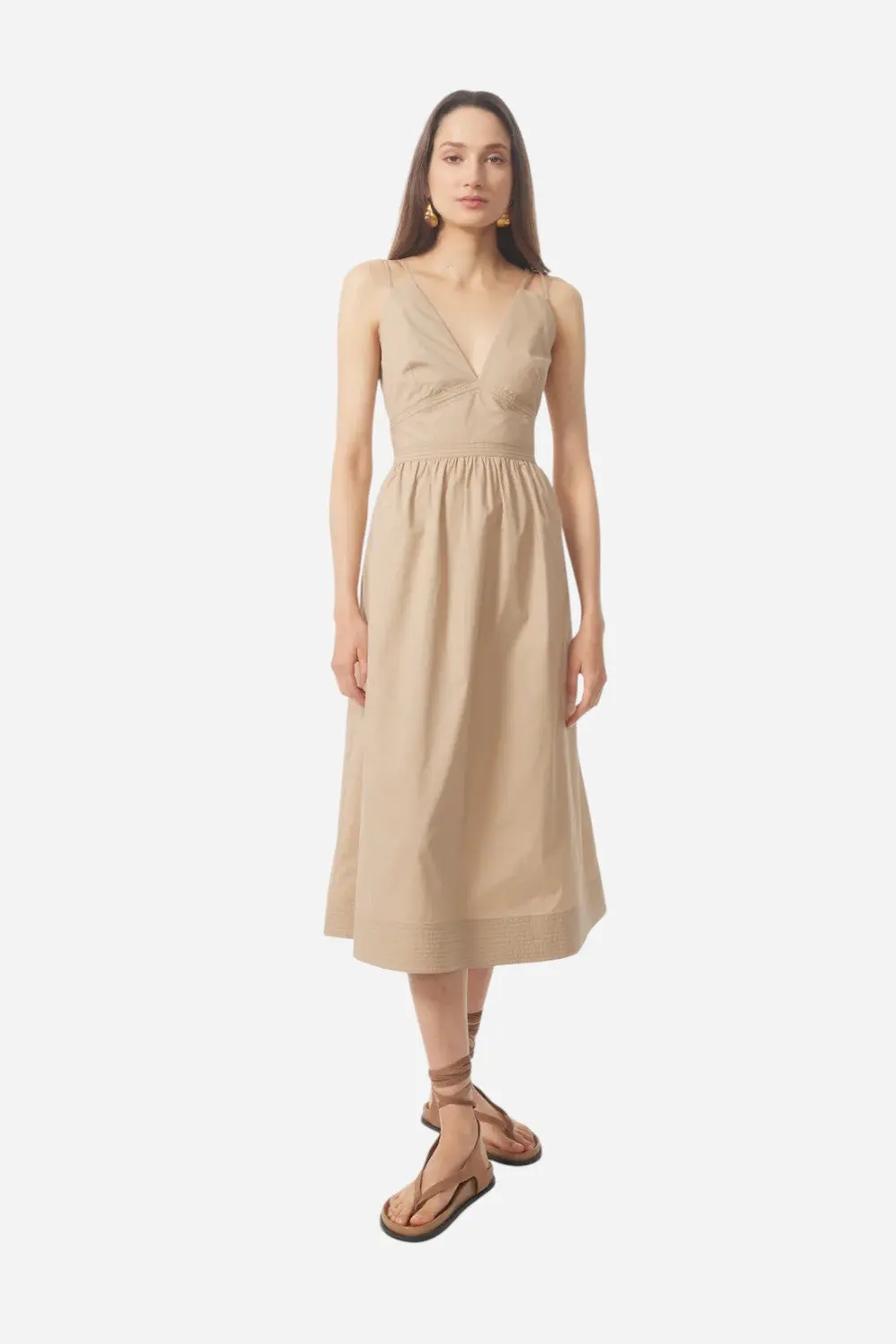 Gilner Farrar Floria Dress In Khaki 1
