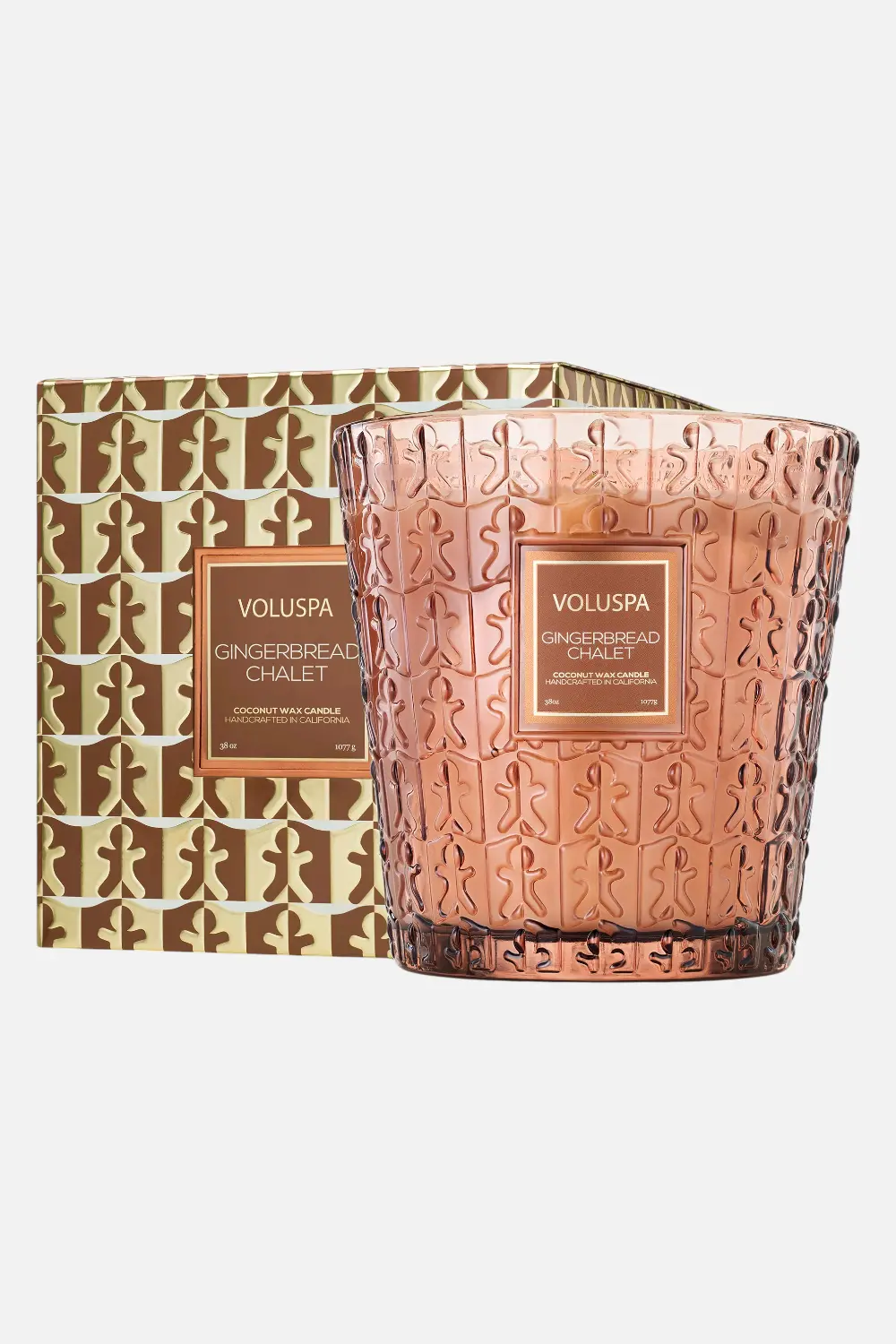 Voluspa Gingerbread Chalet 3 Wick Hearth 38 Oz Candle 1