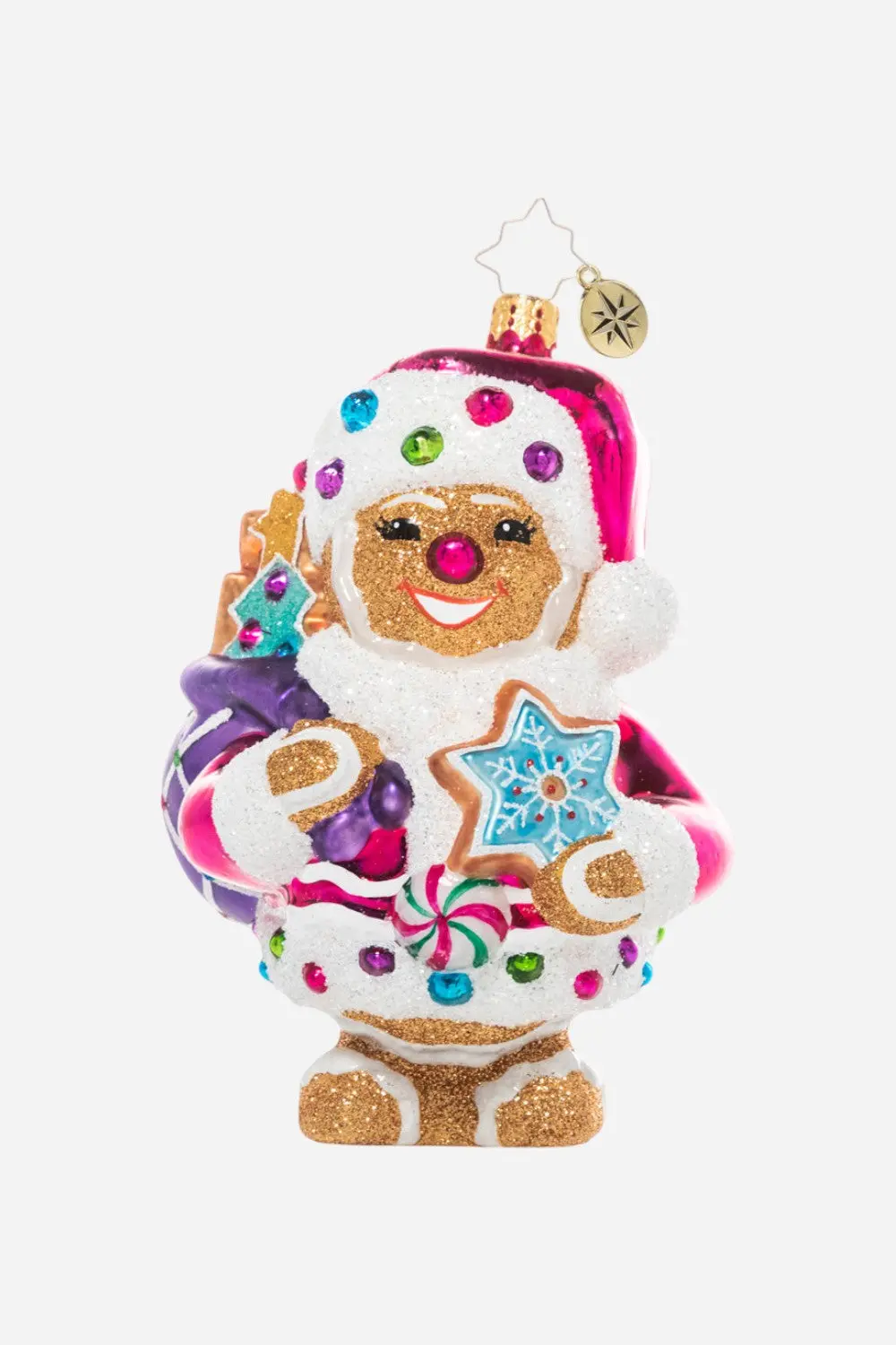 Christopher Radko Gingersnap Santa Ornament 1