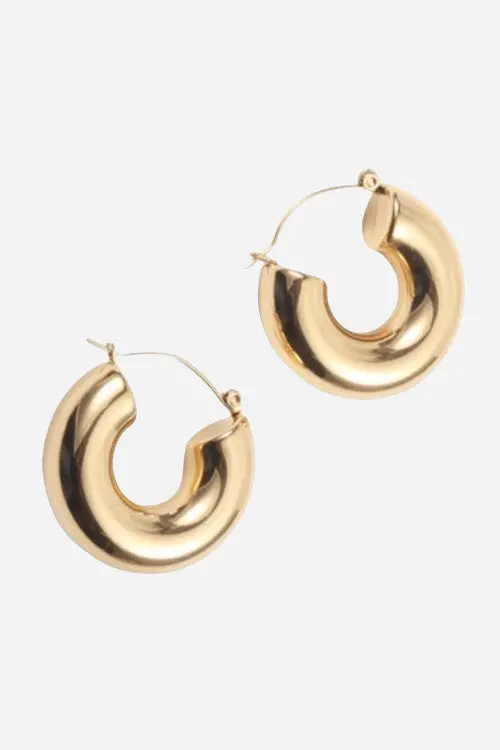 Farrah B Girlboss 2.0 Hoop Earrings In Gold 1