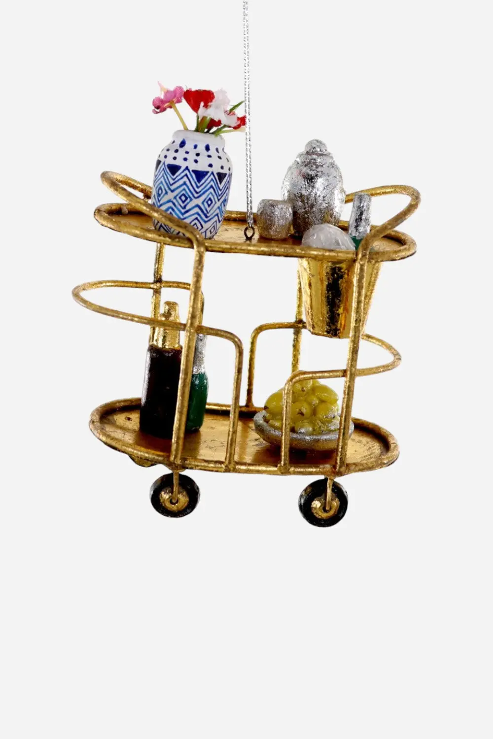 Glam Bar Cart Ornament 1