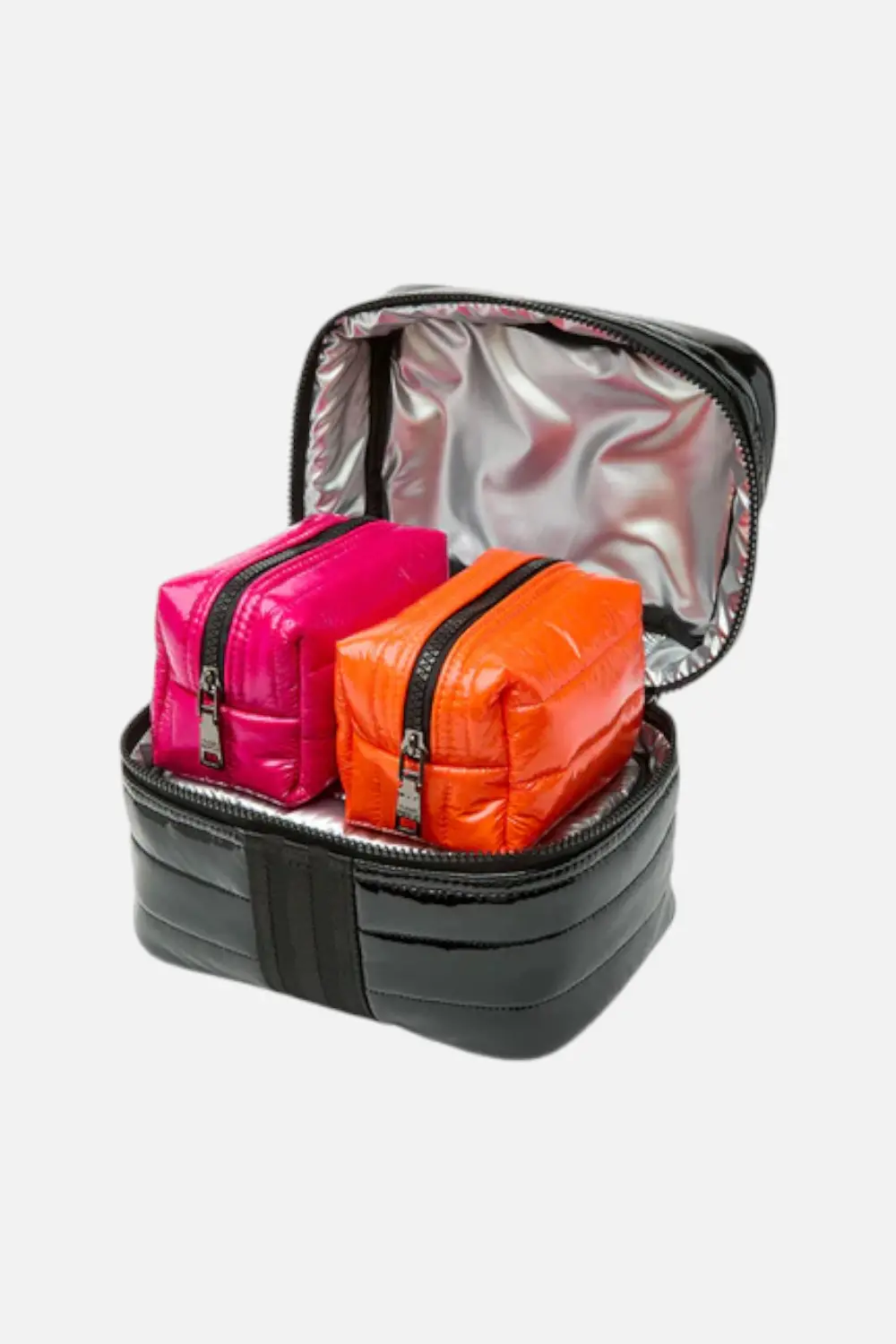 Think Royln Glamour Girl Kit In Black Patent, Pearl Silver, Glossy Fushia & Glossy Orange 1