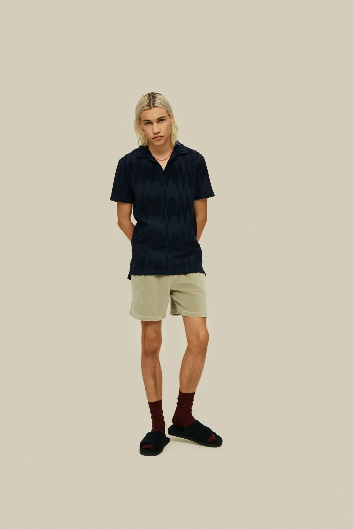 Oas Glitch Polo Terry Shirt 2