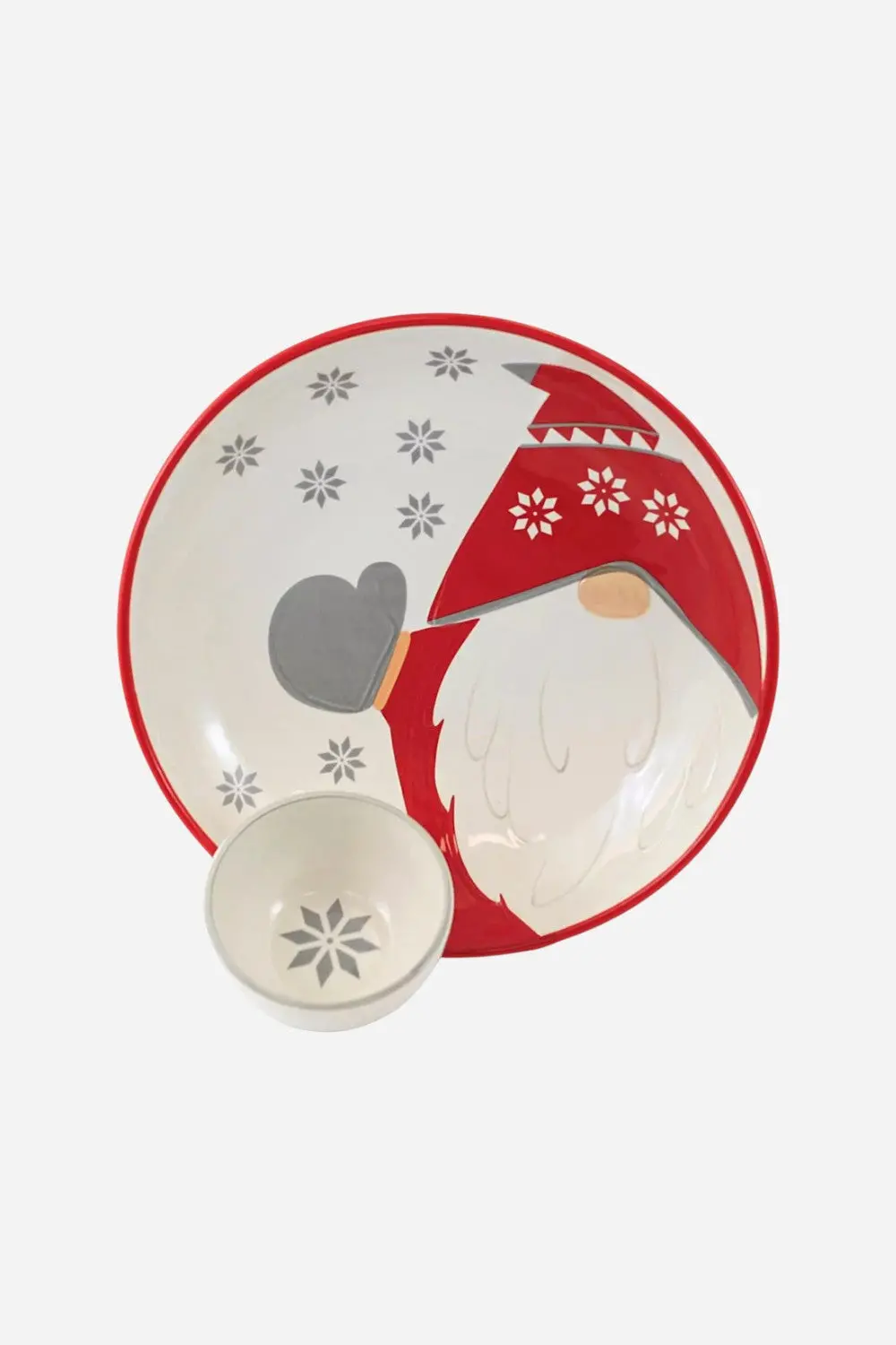 Gnome With Snowball Chip & Dip Server 1