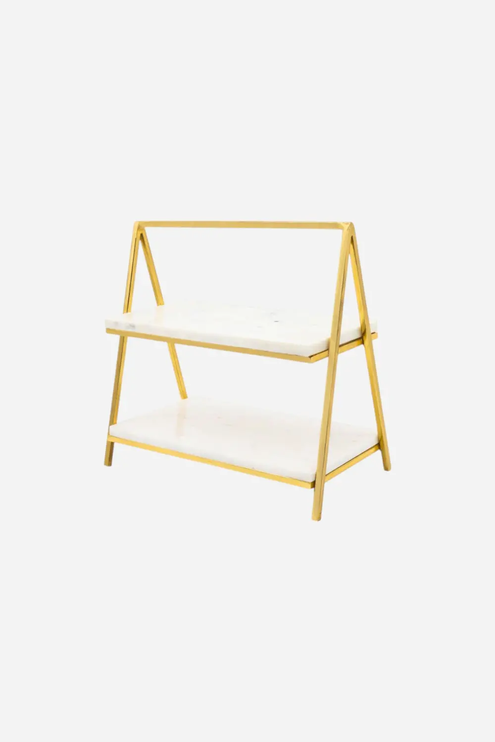 Godinger Doux Marble Two Tier Serving Stand 1