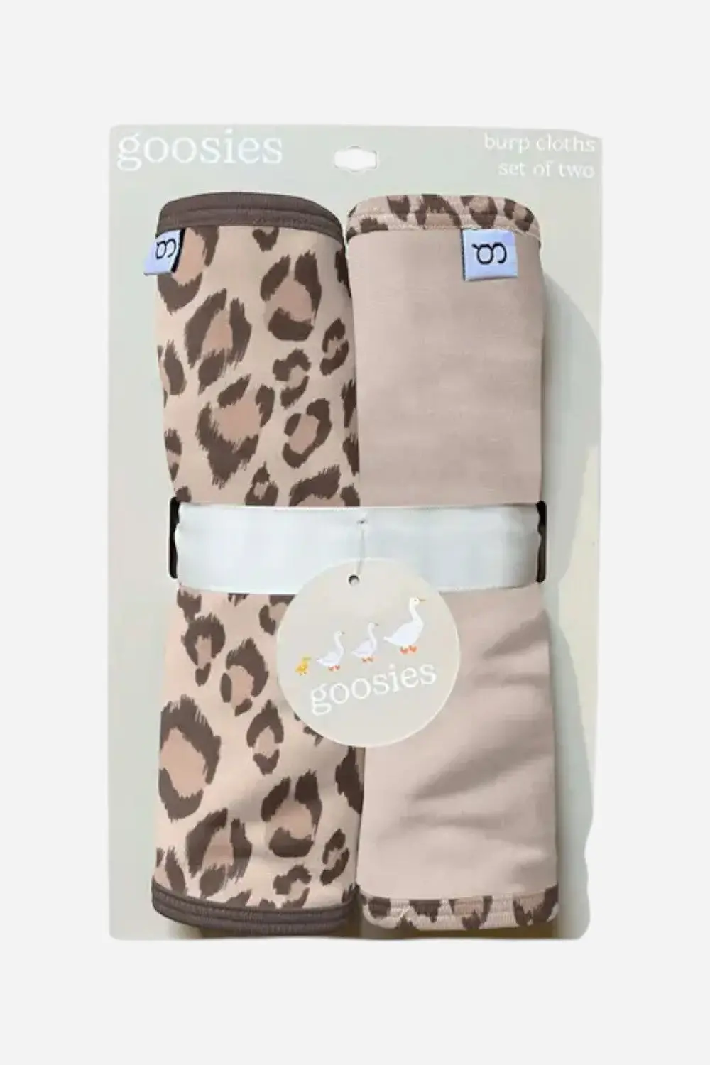 Goosies Classic Leopard Burp Cloth Set 1