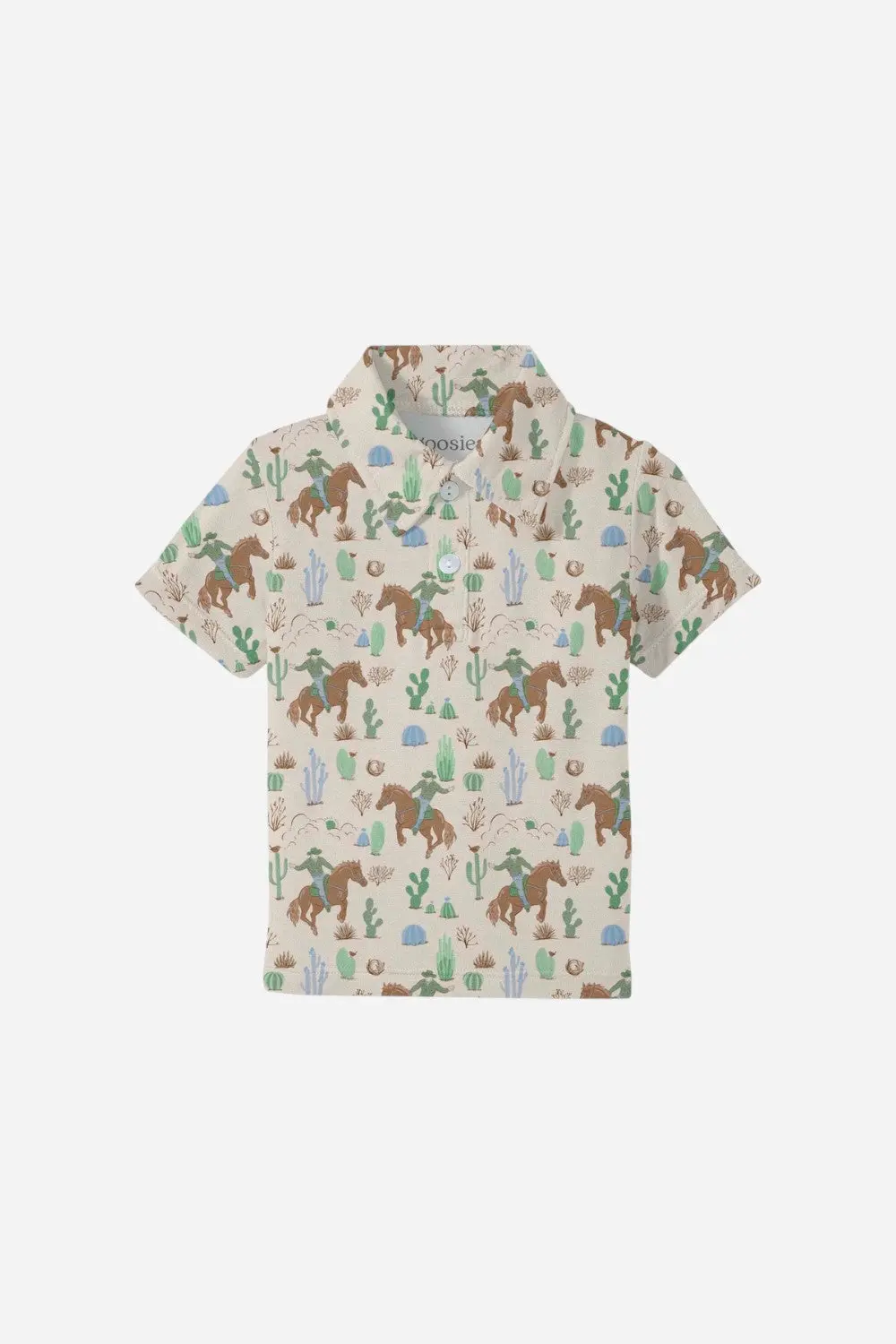 Goosies Saddle Up, Cowboy Short Sleeve Polo Shirt 1