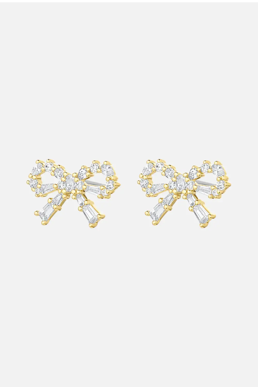 Gorjana Fancy Bow Earrings In Gold 1