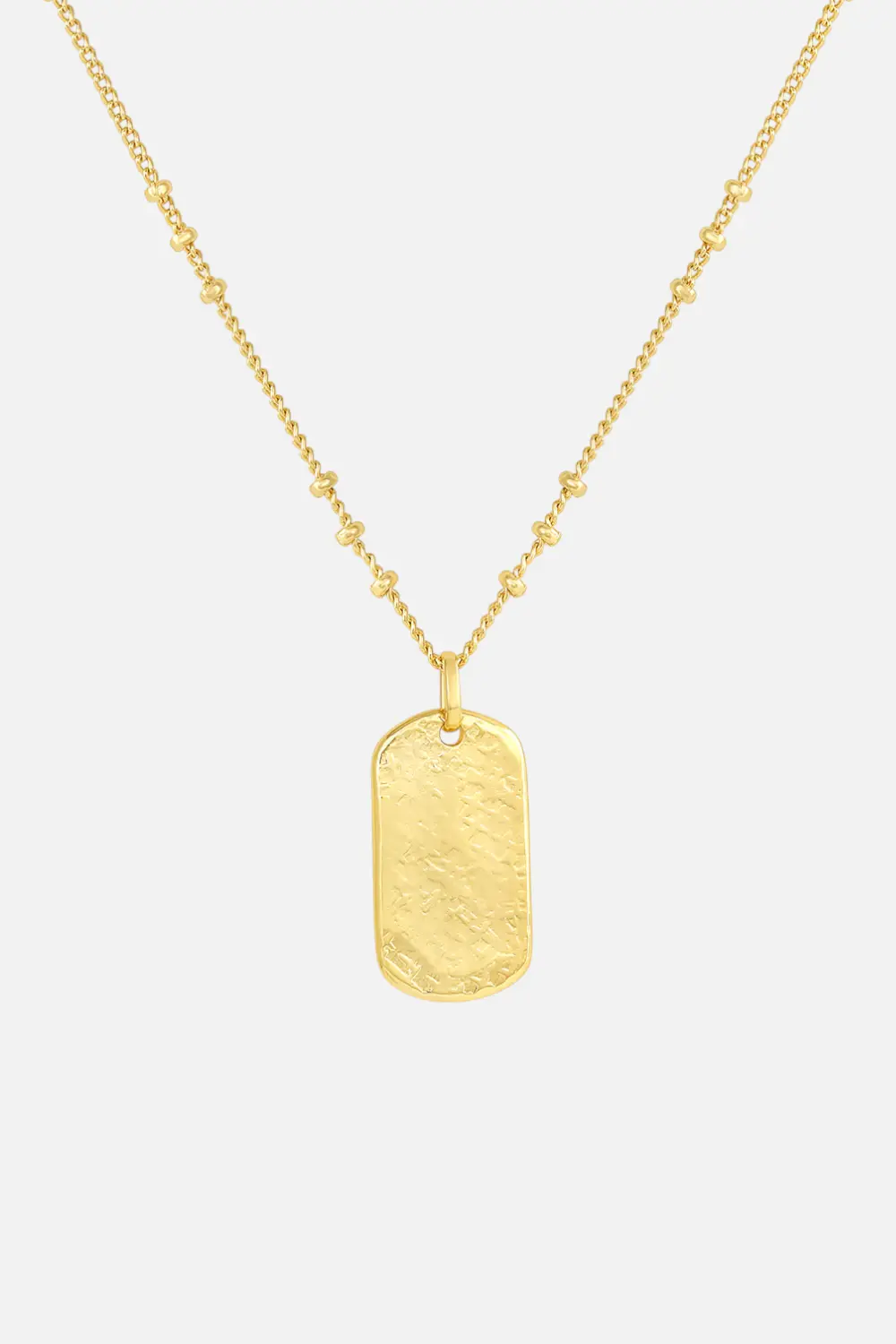 Gorjana Griffin Dog Tag Necklace In Gold 1