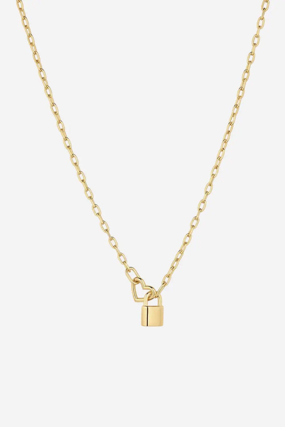 Gorjana Heart Padlock Interlocking Necklace 1