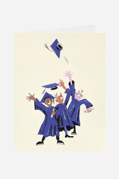 Halfpenny Postage Grad Hooray Card 1