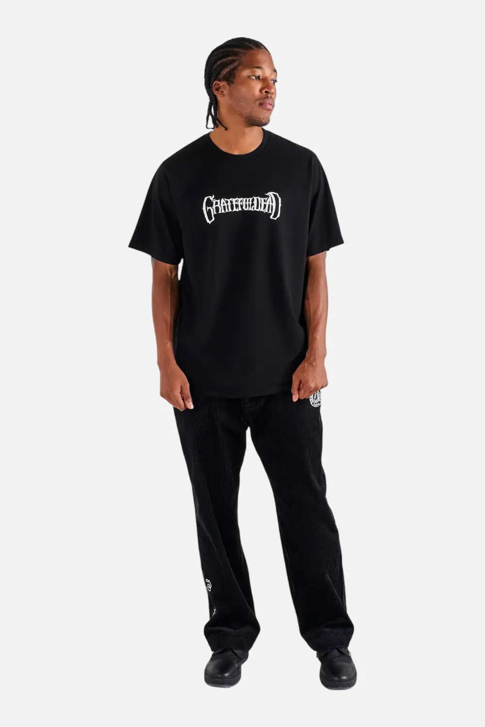 Malbon Golf Men's Grateful Dead Bermuda Tee In Black 1