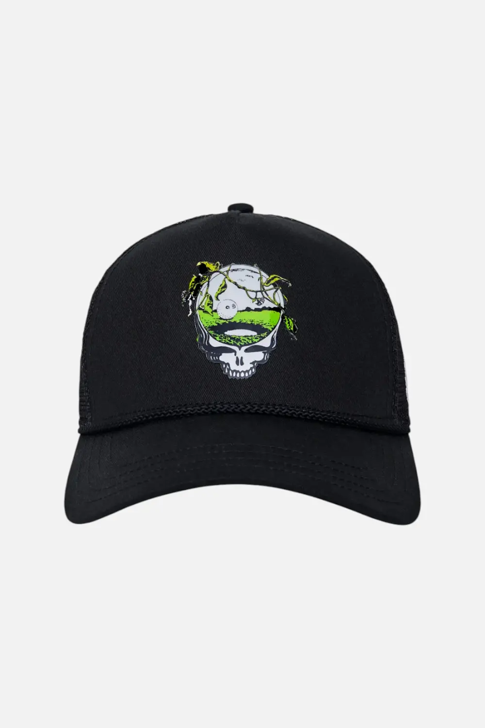 Malbon Golf Men's Grateful Dead Trucker Hat In Black 1