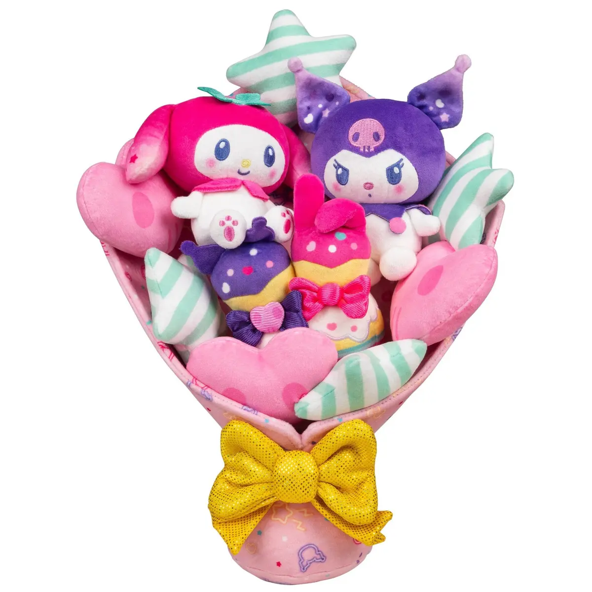 Hello Kitty And Friends 12-Inch My Melody And Kuromi Anniversary Plush Bouquet 1