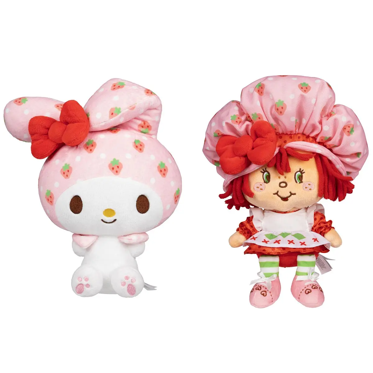 Hello Kitty And Friends 8-Inch Strawberry Shortcake X My Melody Plush 2-Pack 1