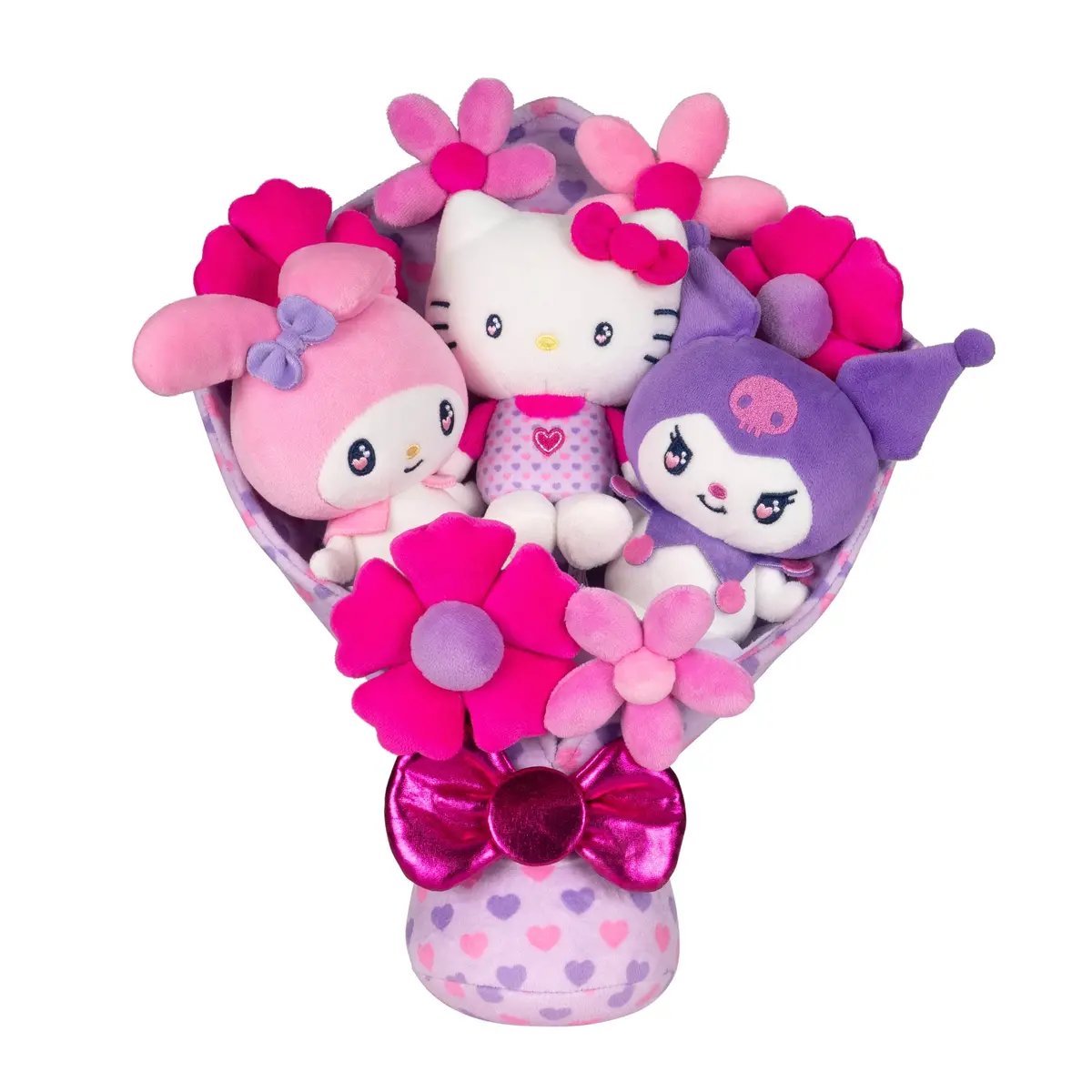Hello Kitty And Friends  12-Inch Plush Special Valentine’S Bouquet 1