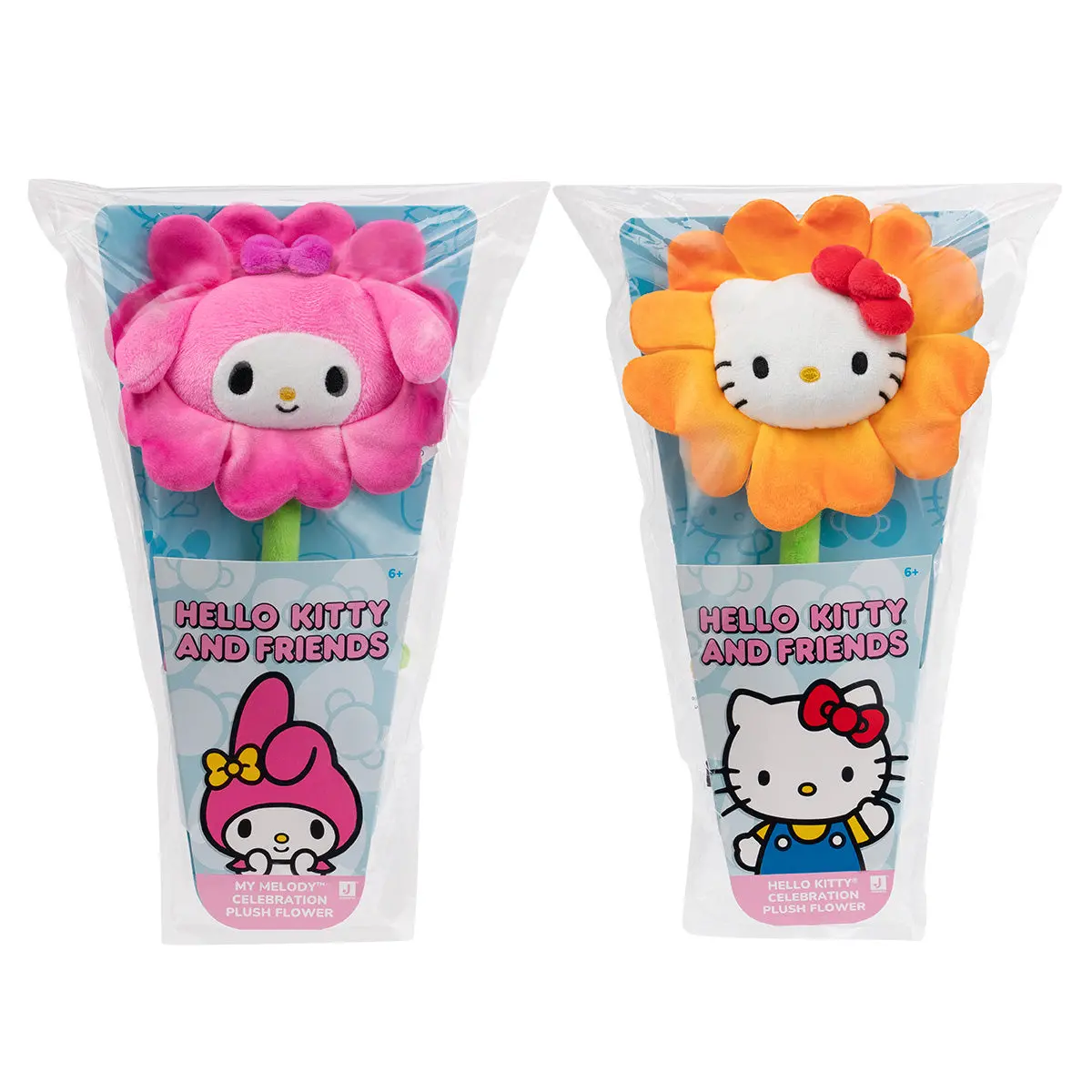 Hello Kitty And Friends 14-Inch Plush Flower 2-Pack - Hello Kitty & My Melody 1