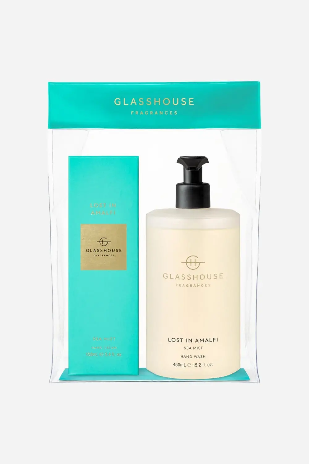 Glasshouse Lost In Amalfi Sea Mist Hand Wash Duo Gift Set 1