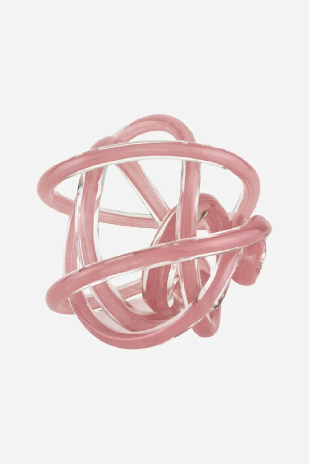 Tizo Handblown Glass Knot In Pink 1