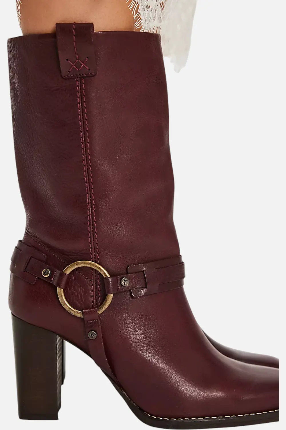 Free People Hayden Harness Boot In Cabernet Leather 1