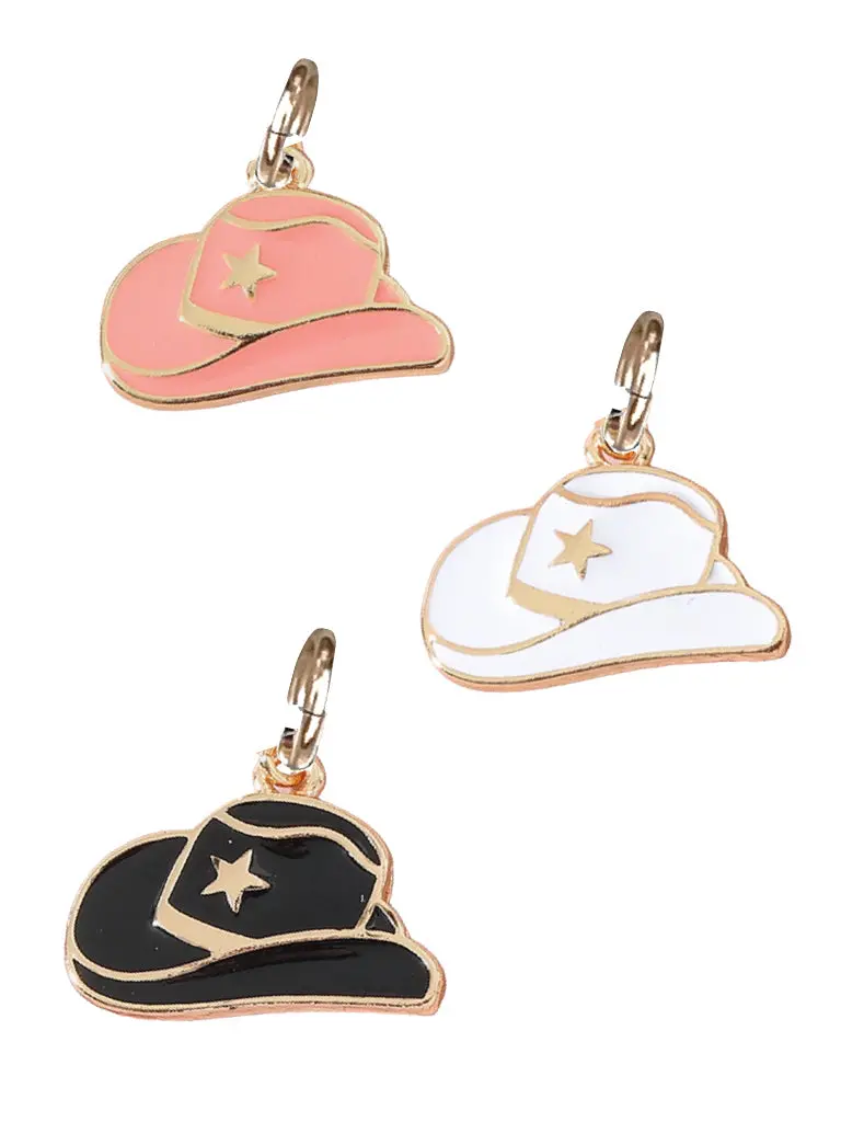 Farrah B Hat Charm Pink 1