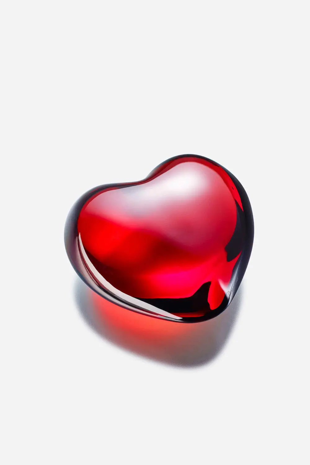 Baccarat Heart Puffed In Red 1