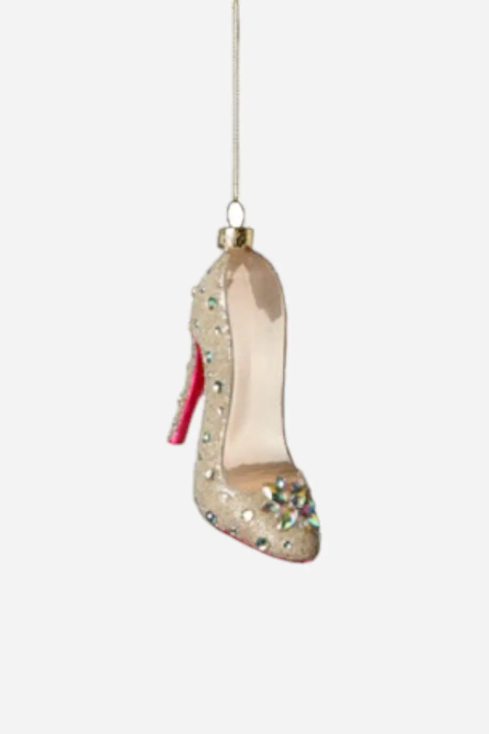 High Heel Ornament In White 1