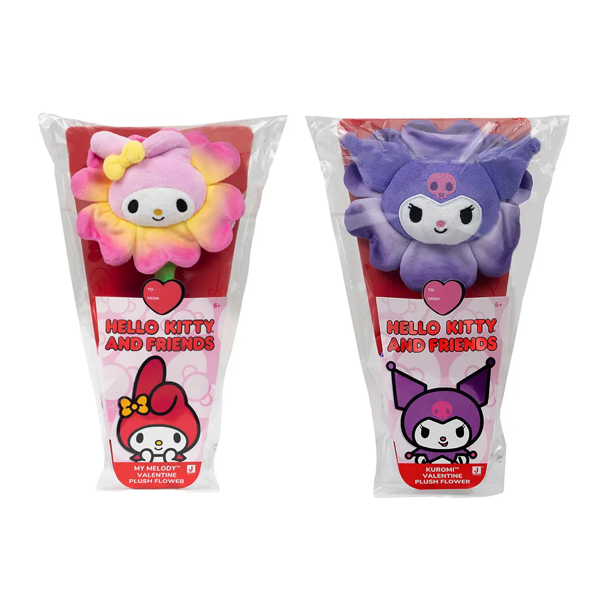 Hello Kitty And Friends 14-Inch Plush Flower 2-Pack - My Melody & Kuromi 1