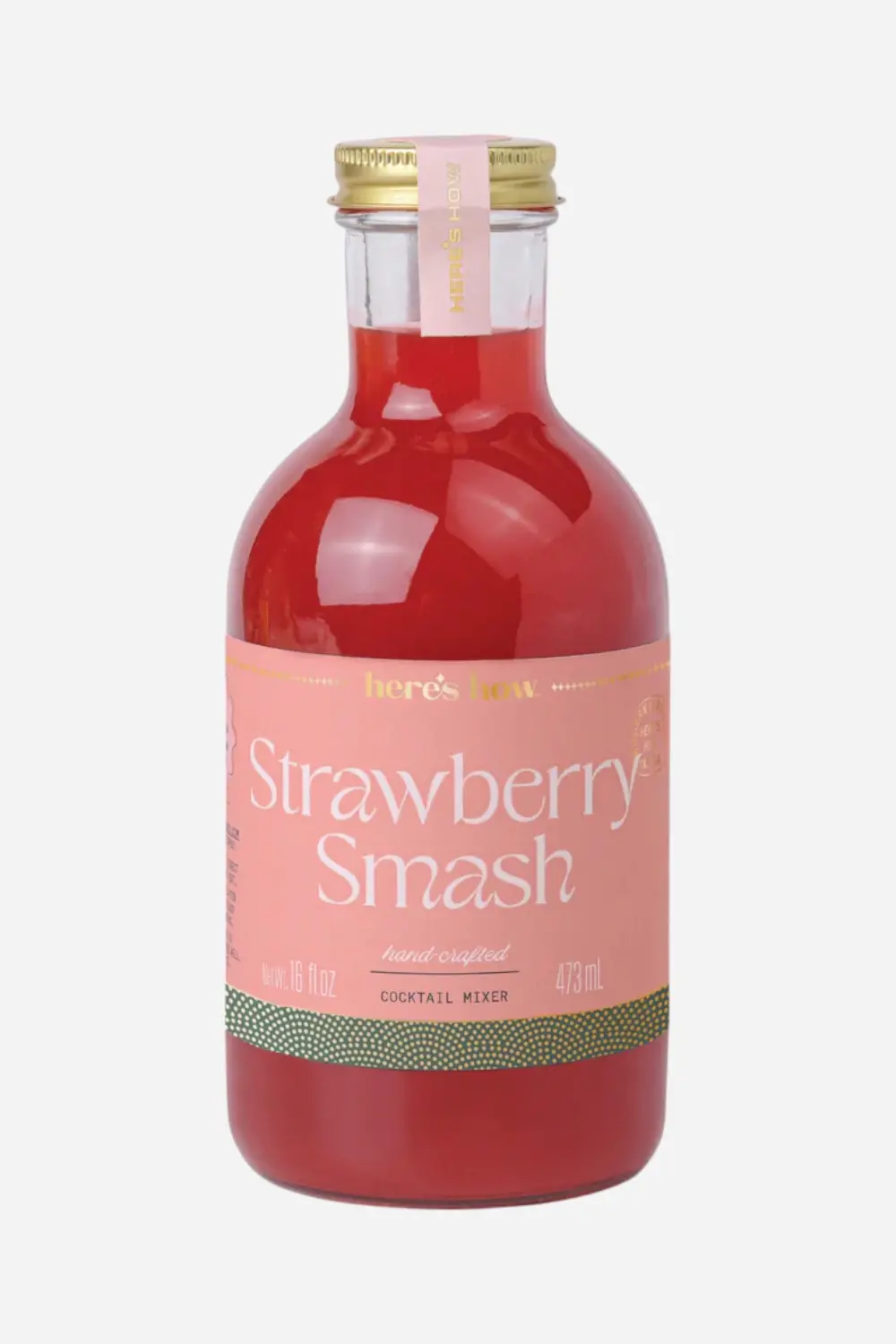 Here's How Strawberry Smash - Crafted Cocktail Mixer 1