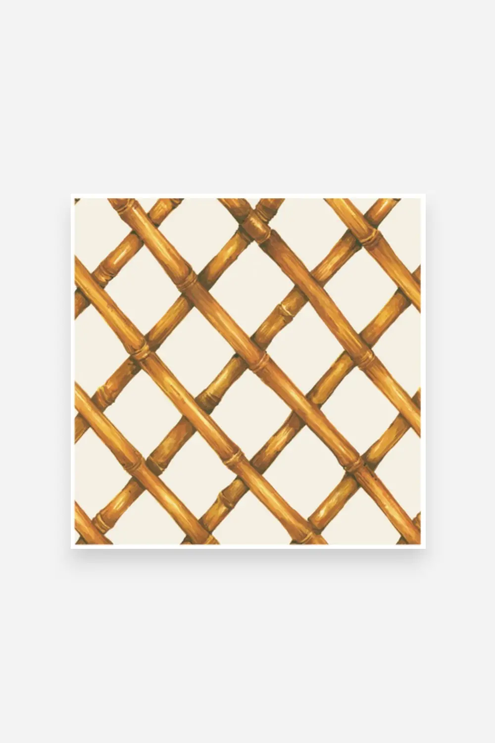Hester & Cook Bamboo Lattice Cocktail Napkins 1