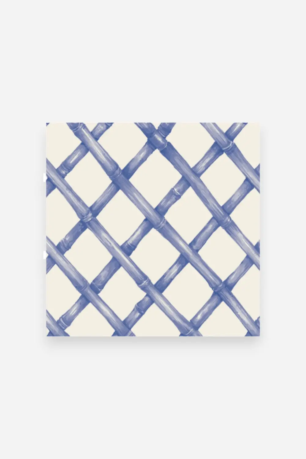 Hester & Cook Blue Lattice Cocktail Napkin 1