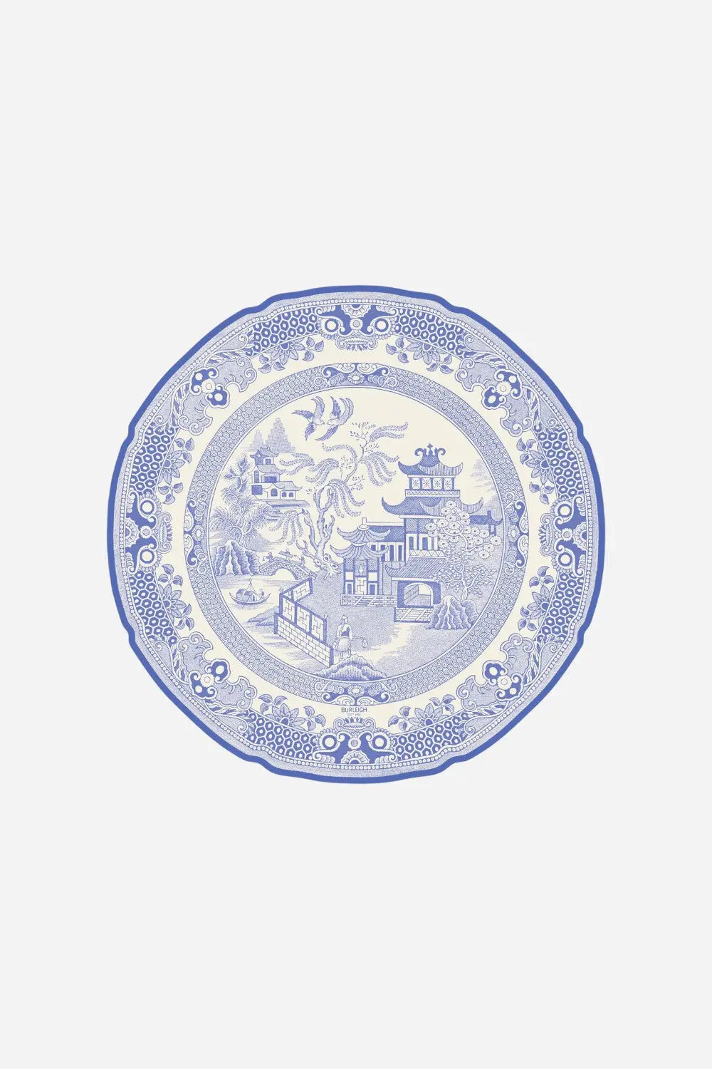 Hester & Cook Die-Cut Blue Willow Plate Placemat 1
