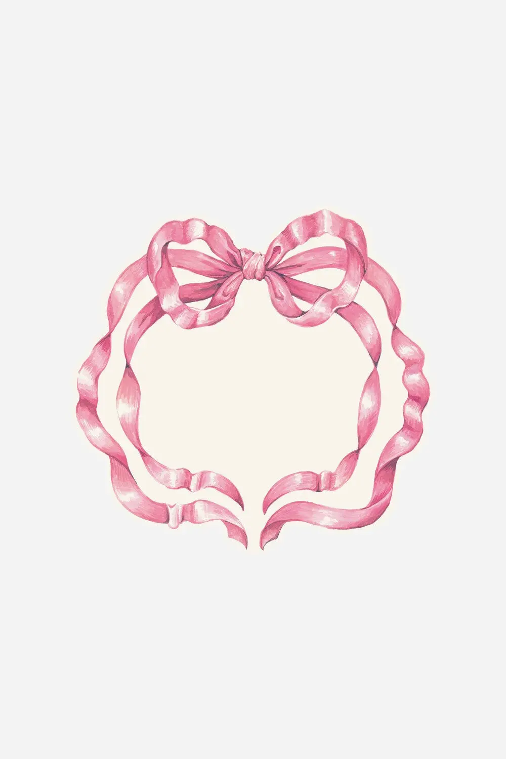 Hester & Cook Die-Cut Pink Bow Placemat 1